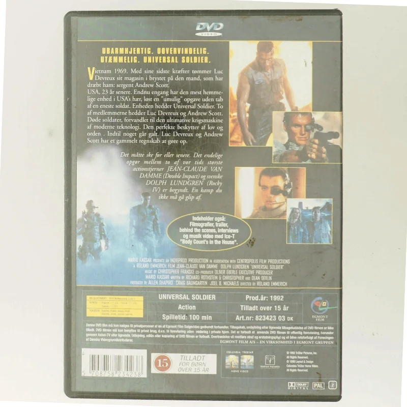 Universal Soldier med Jean-Claude Van Damme (DVD)