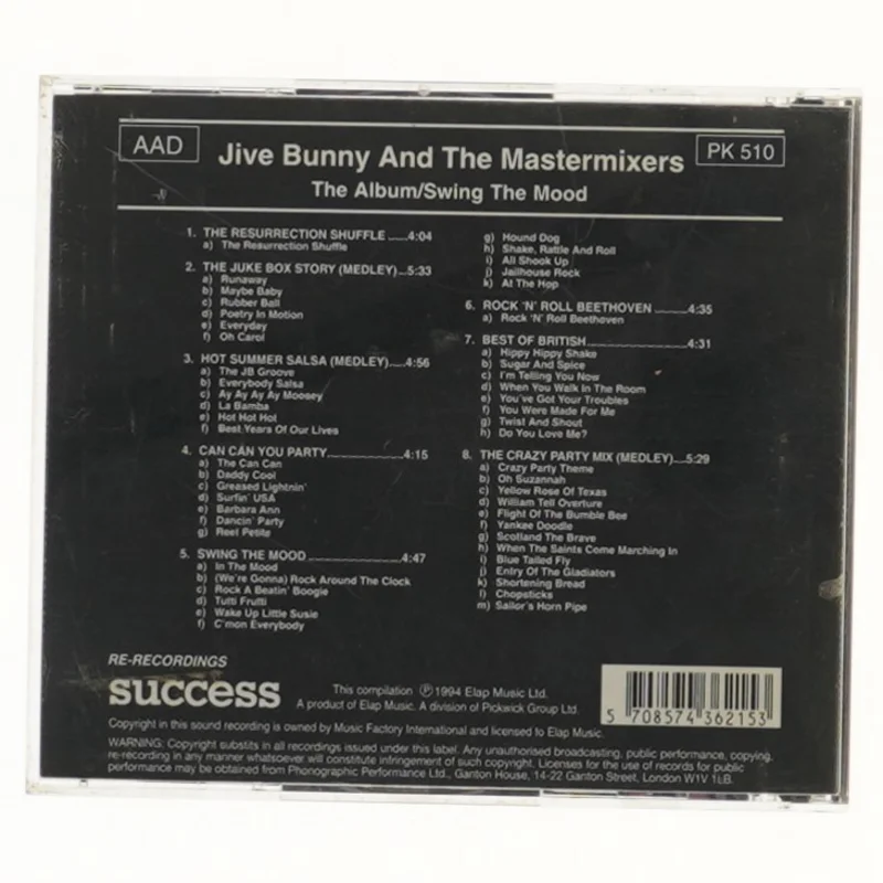 Jive Bunny and the Mastermixers CD