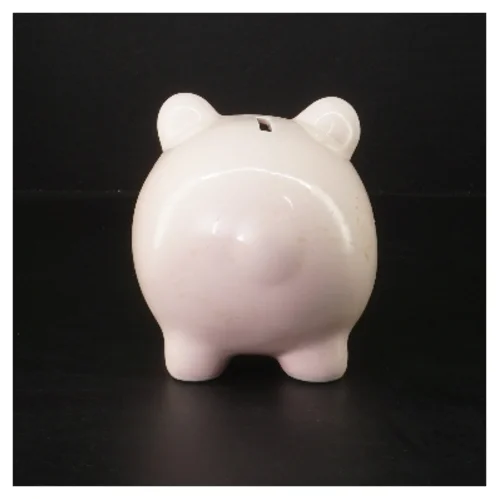 Keramisk sparegris (str. 15x12x11 cm)