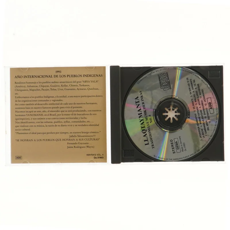Llaqtaymanta Vol. 4 CD