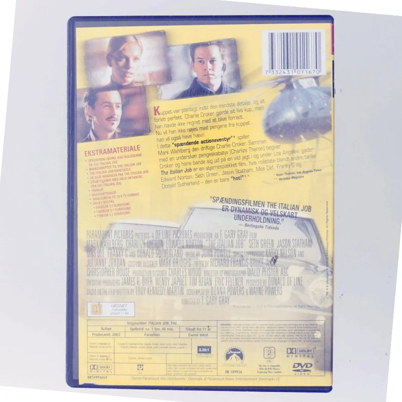 The Italian Job med Mark Wahlberg (DVD)