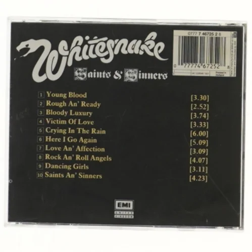 Whitesnake CD: Saints & Sinners fra Whitesnake