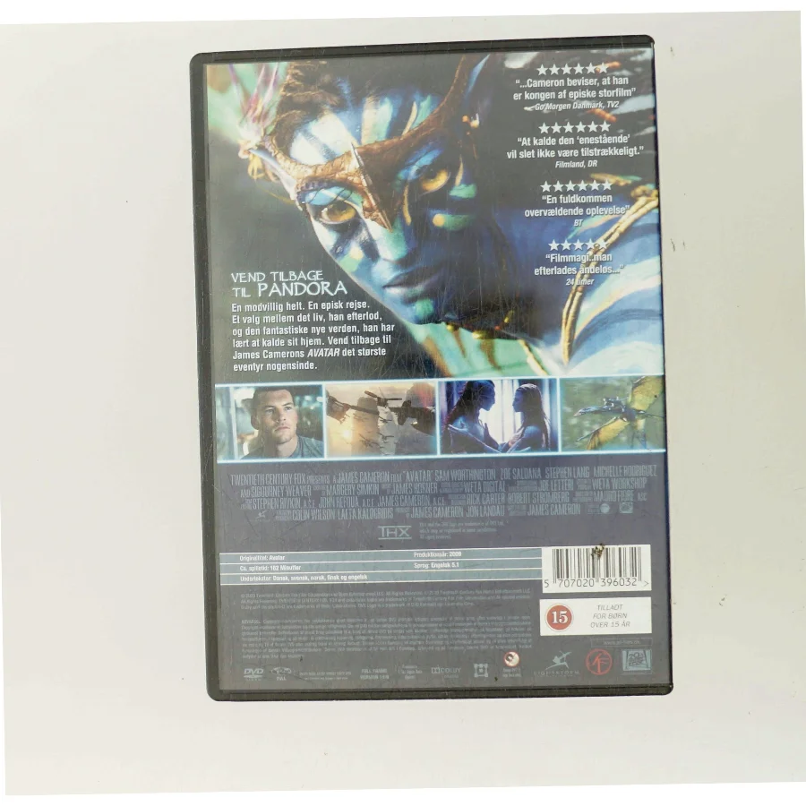 Avatar                            <span class="label label-blank pull-right">Uudlejet lejefilm edition</span> med Sam Worthington (DVD)
