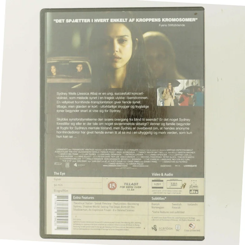 The Eye med Jessica Alba (DVD)