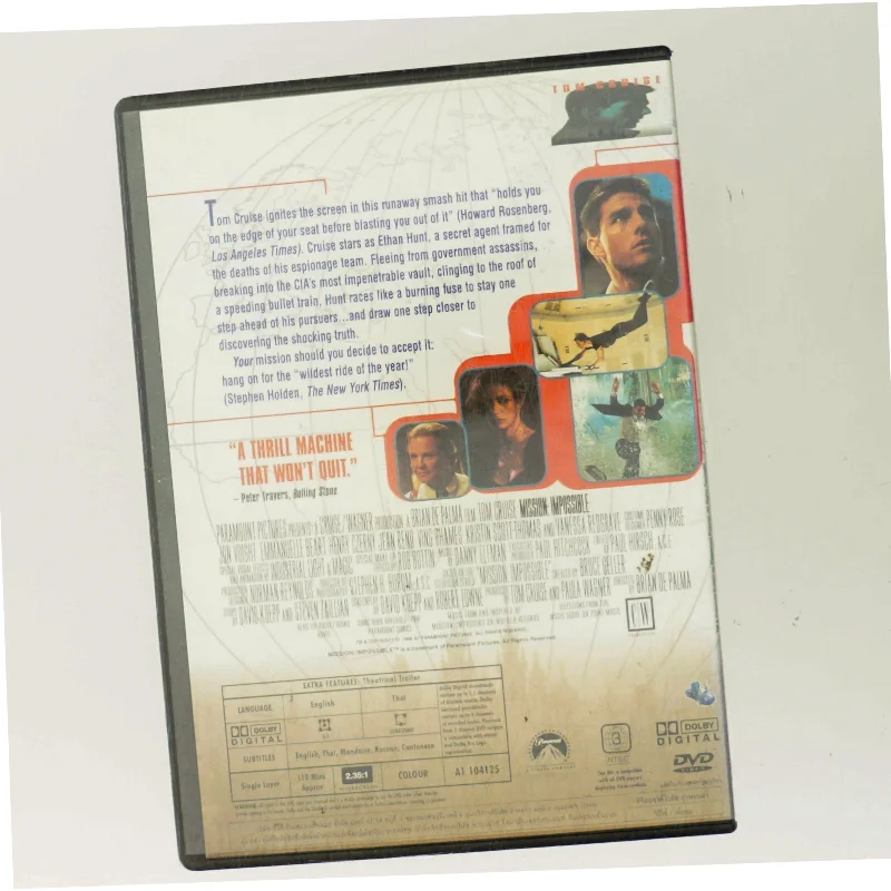 Mission: Impossible med Tom Cruise (DVD)