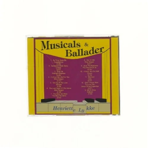 Musicals & Ballader CD (str. 12,5x14 cm)