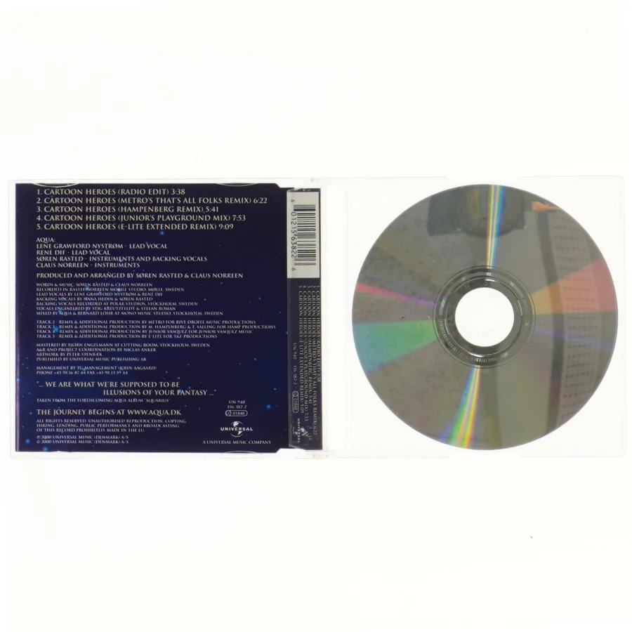 Aqua CD: Cartoon Heroes fra Universal