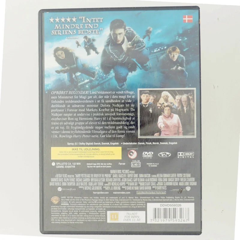 Fønixordenen (5) med Harry Potter (DVD)