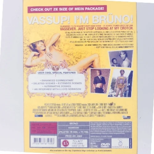 Brüno med Sacha Baron Cohen (DVD)