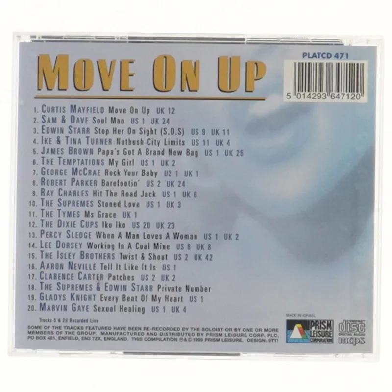 CD med soul klassikere fra Prism Leisure