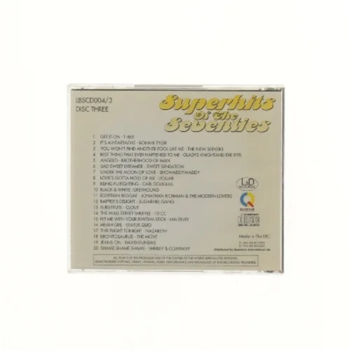 Superhits of the Seventies CD (str. 12,5x14 cm)