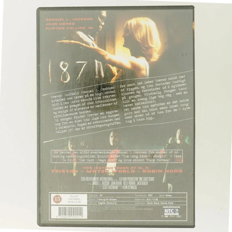 187 med Samuel L. Jackson (DVD)