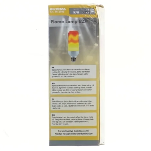 Flammeeffekt LED-pære E27 fra Biltema