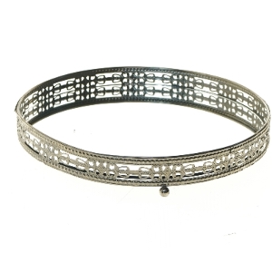 Rund dekorativt spejl (str. Ø 27 cm)