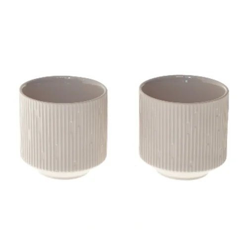 2 keramik kopper fra House of Sander fra House of Sander (str. 2 stk Ø 7 cm)