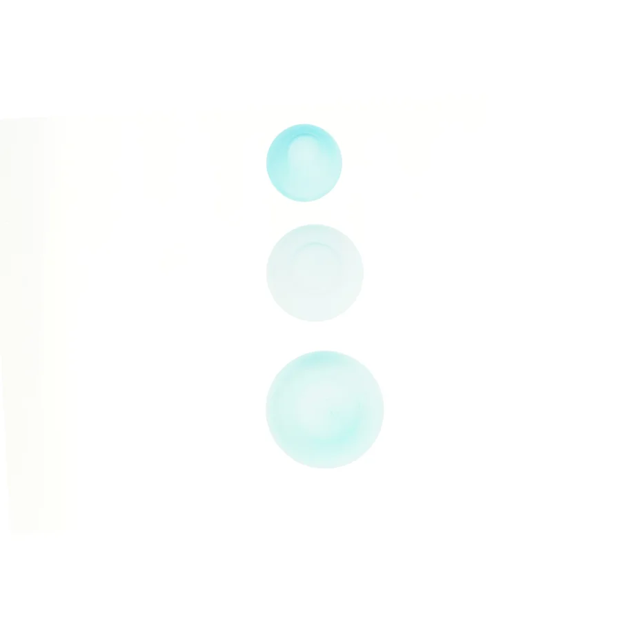 Sæt med blå glasvaser fra Lucie Kaas (str. 23, 18 og 13 cm)