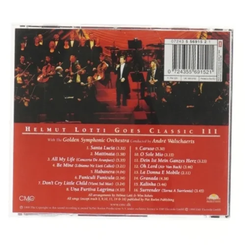 Helmut Lotti goes Classic III CD fra Plaza Records