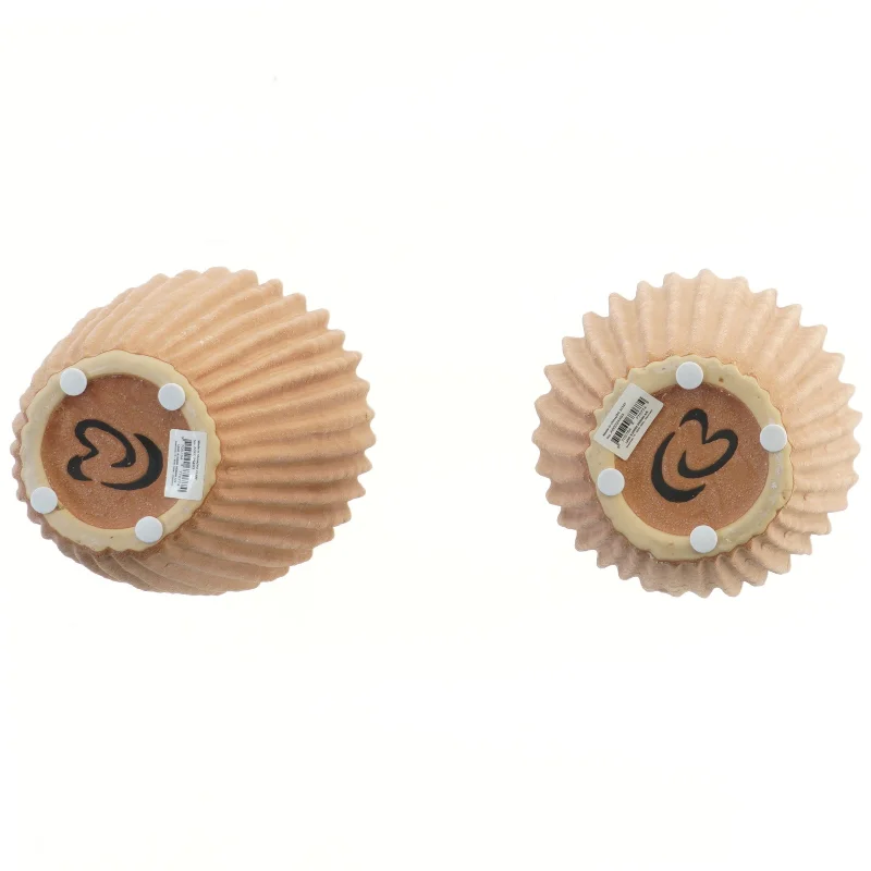 Rillede keramiske vaser, 2 stk (str. 2 stk 26 cm)