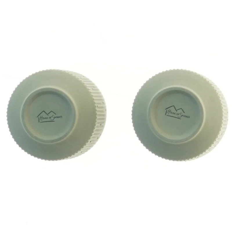 Grønne keramiske krus, 2 stk, Ø 7 cm fra House of Sander (str. 2 stk Ø 7 cm)