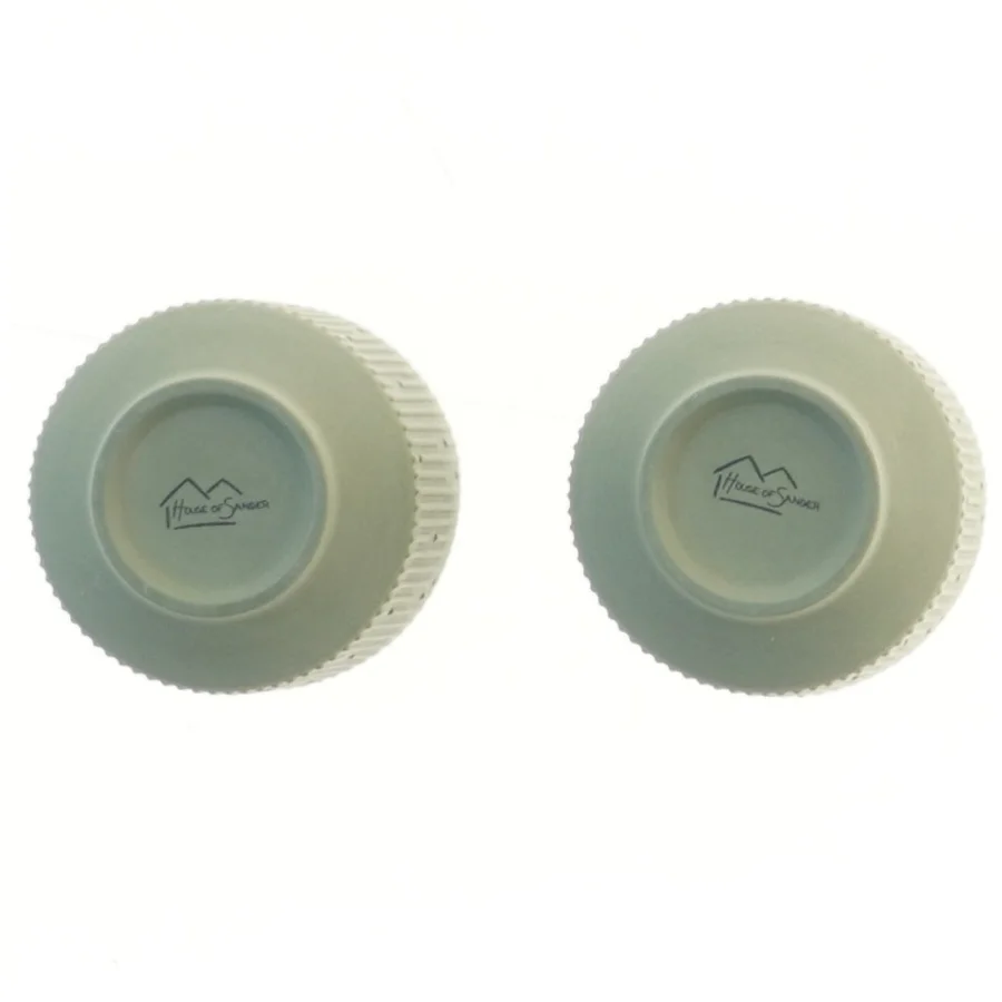 Grønne keramiske krus, 2 stk, Ø 7 cm fra House of Sander (str. 2 stk Ø 7 cm)