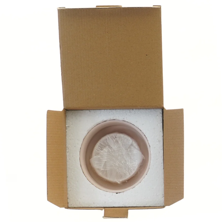 Kera blomstertpotte med reliefmønster fra House of Sander (str. 12x12x7,5 cm)