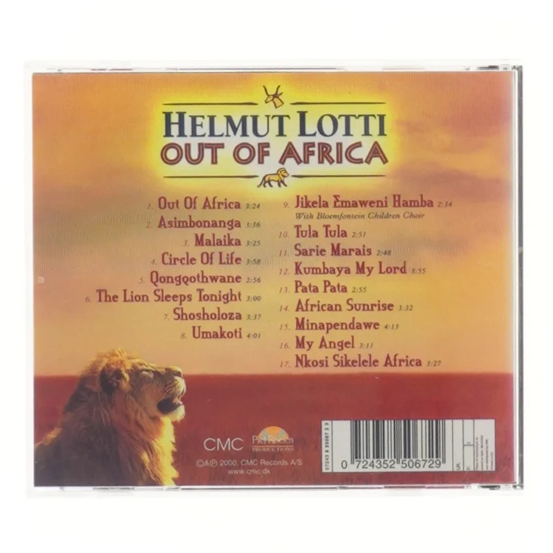 Helmut Lotti Out of Africa CD fra Helmut Lotti