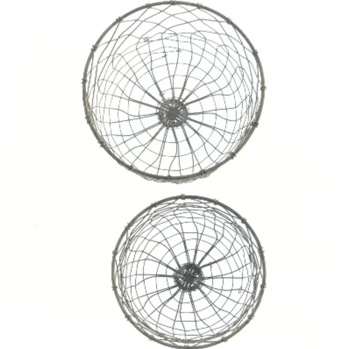 Metaltråds kurve sæt (str. Ø 19 og 16 cm)