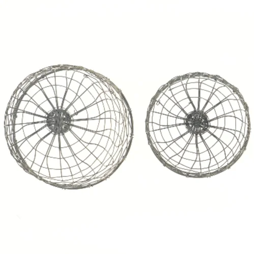 Metaltråds kurve sæt (str. Ø 19 og 16 cm)