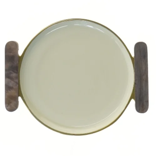 Rund bakke med håndtag fra Bloomingville (str. Ø 18 cm)