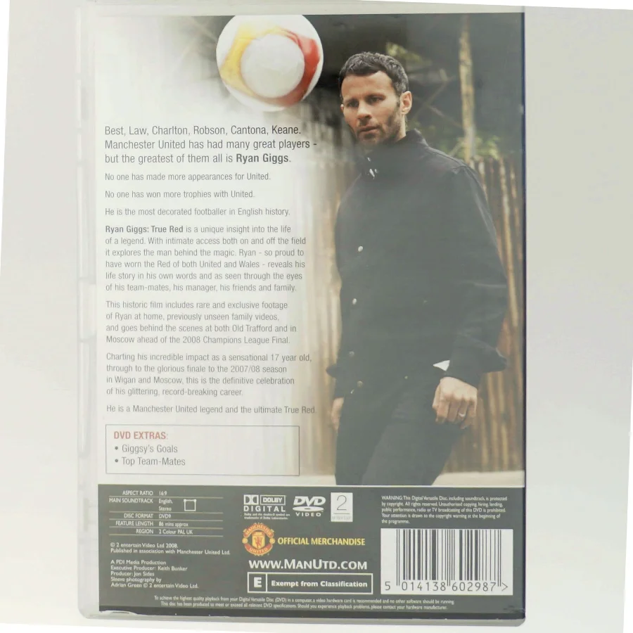 Ryan Giggs dokumentar DVD fra Manchester United