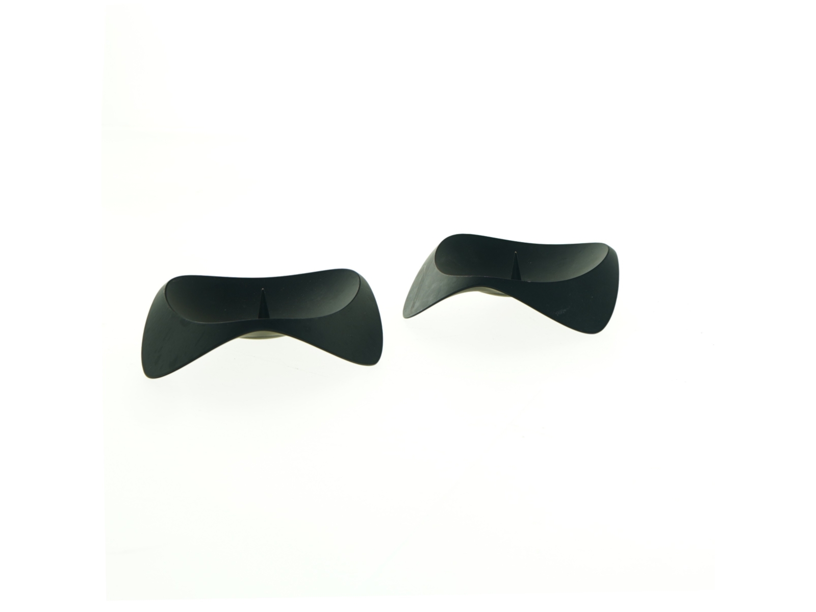 Sorte lysholdere fra Stelton (str. 12 x 4 cm)