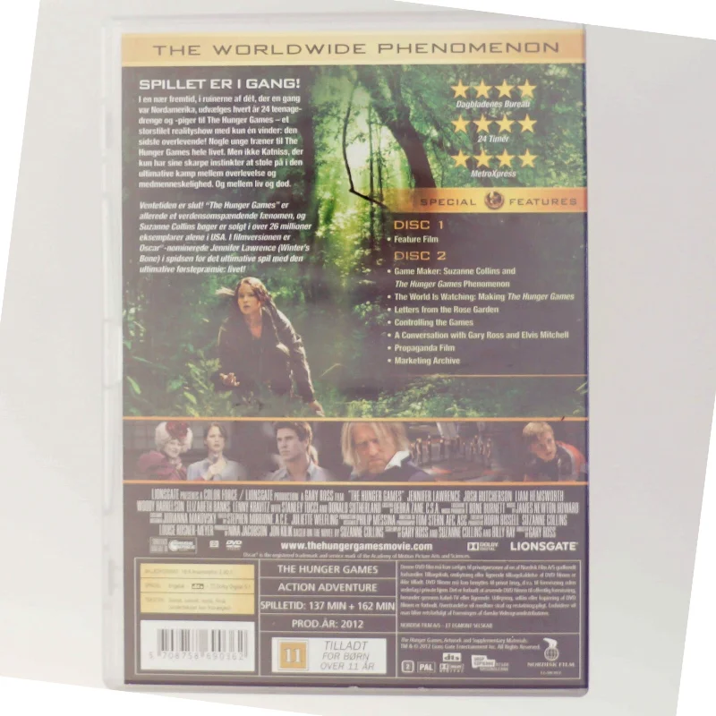 HUNGER GAMES 2 DISC (Bog)