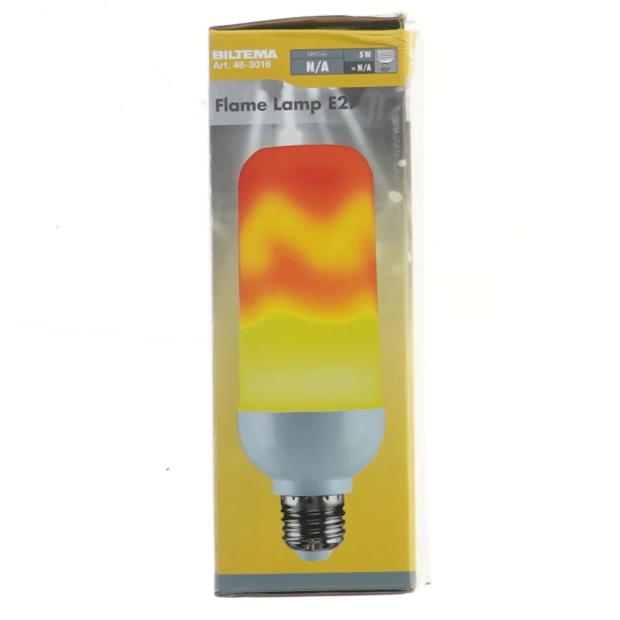 Flammelampe E27 fra Biltema