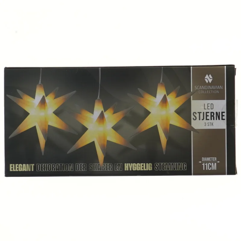 LED stjernedekoration fra Scandinavian Collection (str. 11 cm)