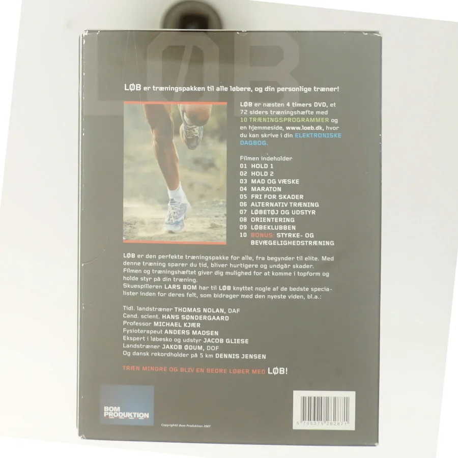 DVD træningsprogram 'Løb af Lars Bom' fra Bom Produktion