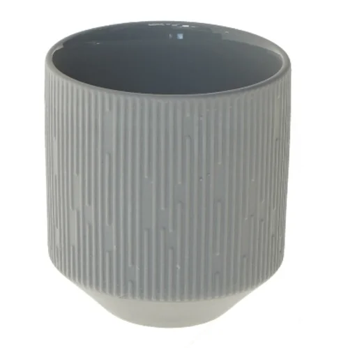 Grå vase fra House of Sander (str. Ø 9 cm længde 10 cm)