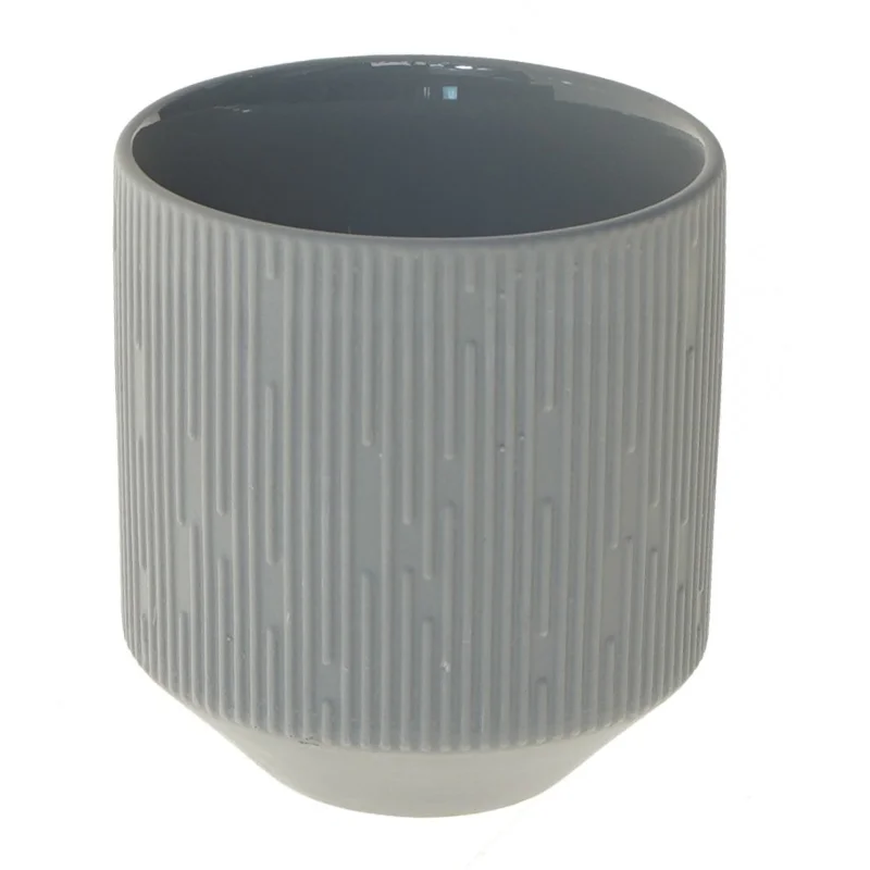 Grå vase fra House of Sander (str. Ø 9 cm længde 10 cm)