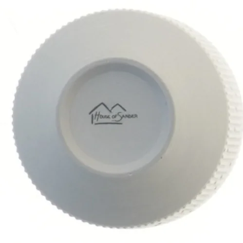 Grå vase fra House of Sander (str. Ø 9 cm længde 10 cm)