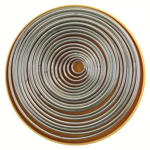 Kransekageform i Rund metal æske (str. 15,5 cm)