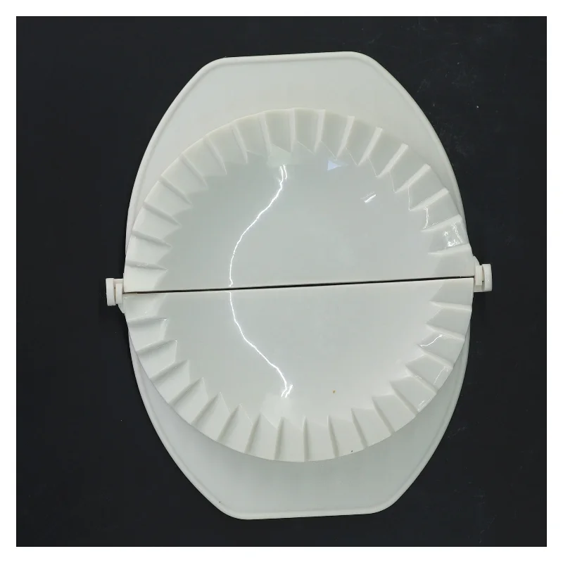 Hvid plastik empanada-form (str. 20 cm)