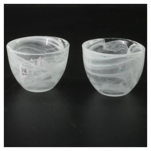 Glas skåle sæt (str. 2 stk Ø 7,5 cm)