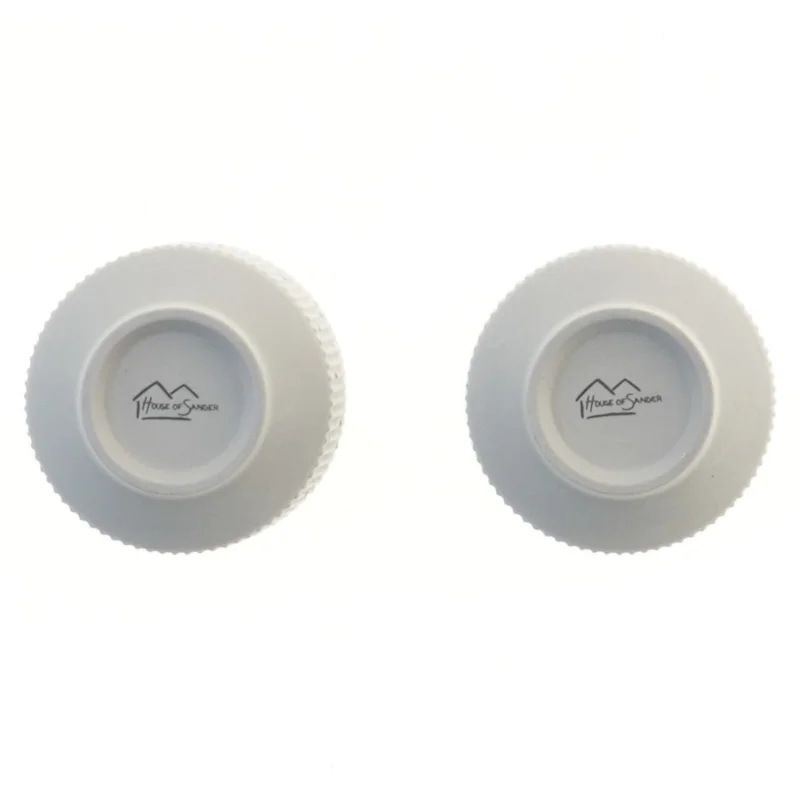 Grå kopper, 2 stk, Ø 7 cm fra House of Sander (str. 2 stk Ø 7 cm)