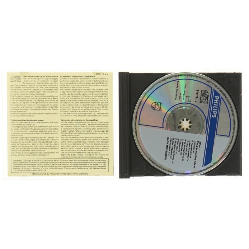 CD album 'Athina' af Nana Mouskouri