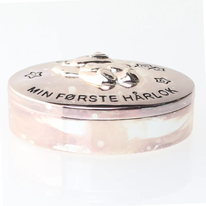 Æske til den første hårlok (str. 5,5 cm)