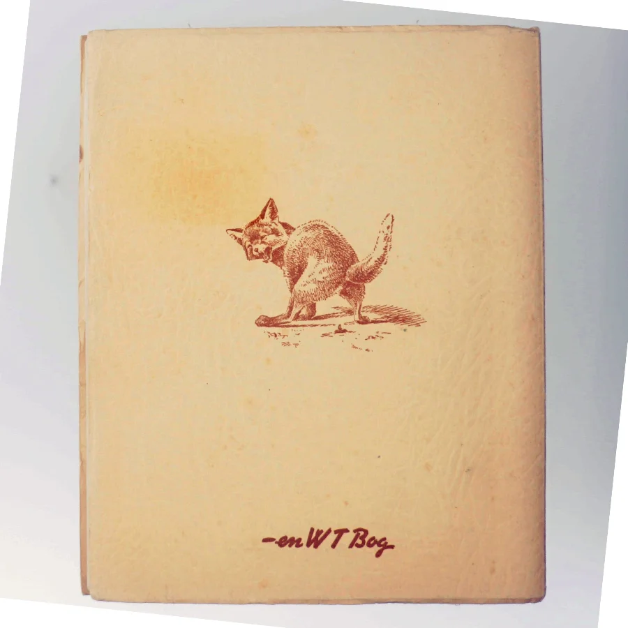 Vintage bøger med dyreillustrationer