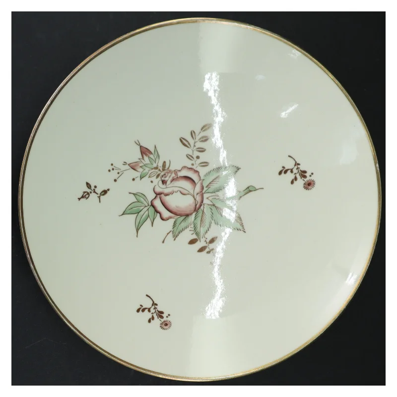 Porcelænsskål med blomstermotiv fra B&G (str. 24 cm)