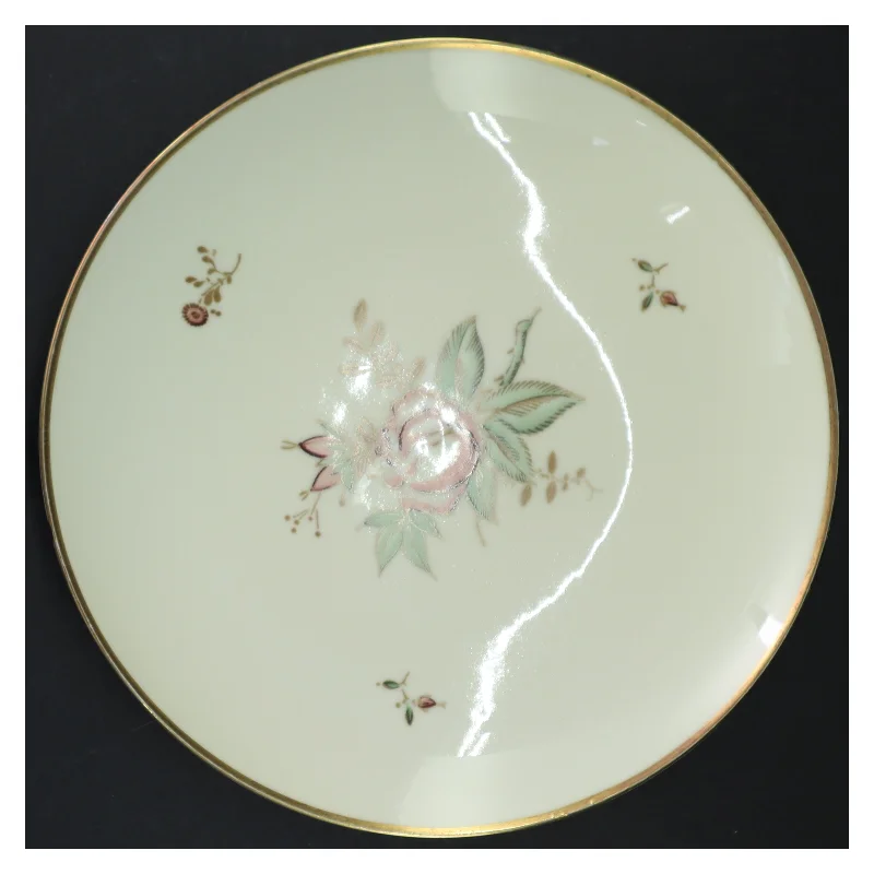 Porcelænsskål med blomstermotiv fra B&G (str. 24,5 cm)