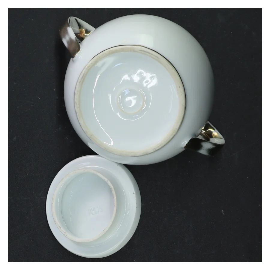 Sukkerskål med låg