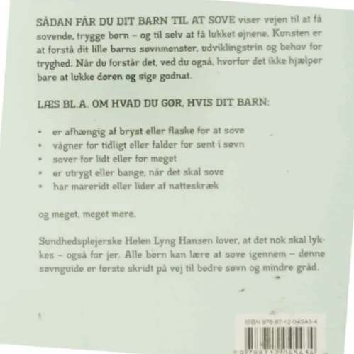 Sådan får du dit barn til at sove af Helen Lyng Hansen (Bog)