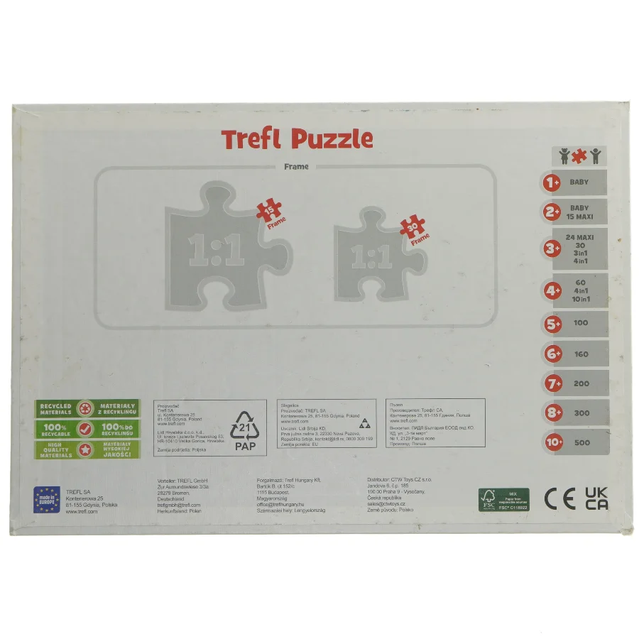 Paw Patrol puslespil med 15 brikker fra Paw Patrol (str. 15 brikker cm)